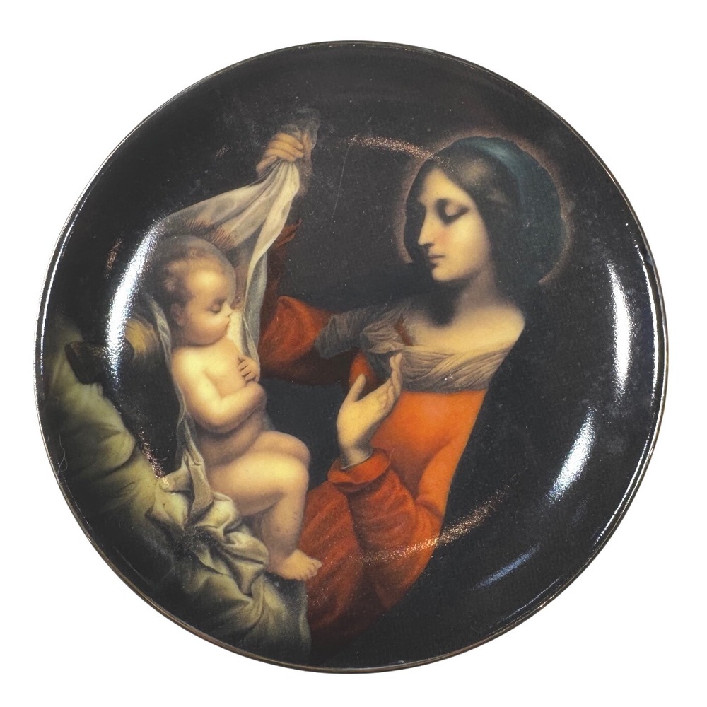 TBN Limited Edition Christmas 1998 Decorative Plate Mother Mary Baby Jesus‎